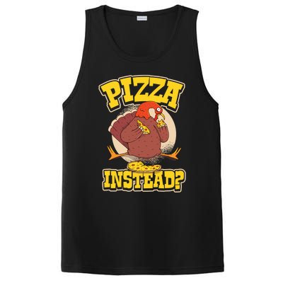 Funny Cute Pizza Instead Thanksgiving Turkey Fall Autumn Season Holiday Meaningf PosiCharge Competitor Tank