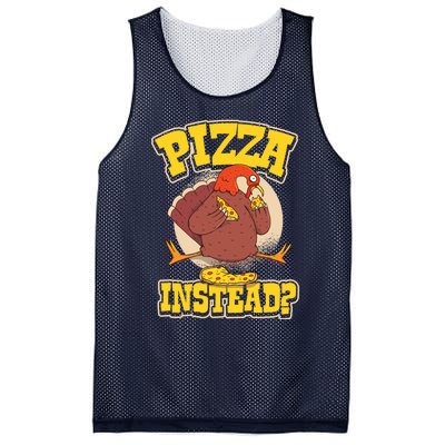 Funny Cute Pizza Instead Thanksgiving Turkey Fall Autumn Season Holiday Meaningf Mesh Reversible Basketball Jersey Tank