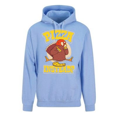 Funny Cute Pizza Instead Thanksgiving Turkey Fall Autumn Season Holiday Meaningf Unisex Surf Hoodie