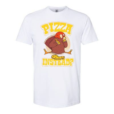 Funny Cute Pizza Instead Thanksgiving Turkey Fall Autumn Season Holiday Meaningf Softstyle CVC T-Shirt