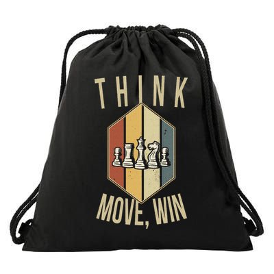 Funny Chess Player Board Game Chess Drawstring Bag
