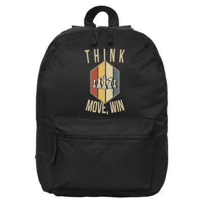 Funny Chess Player Board Game Chess 16 in Basic Backpack