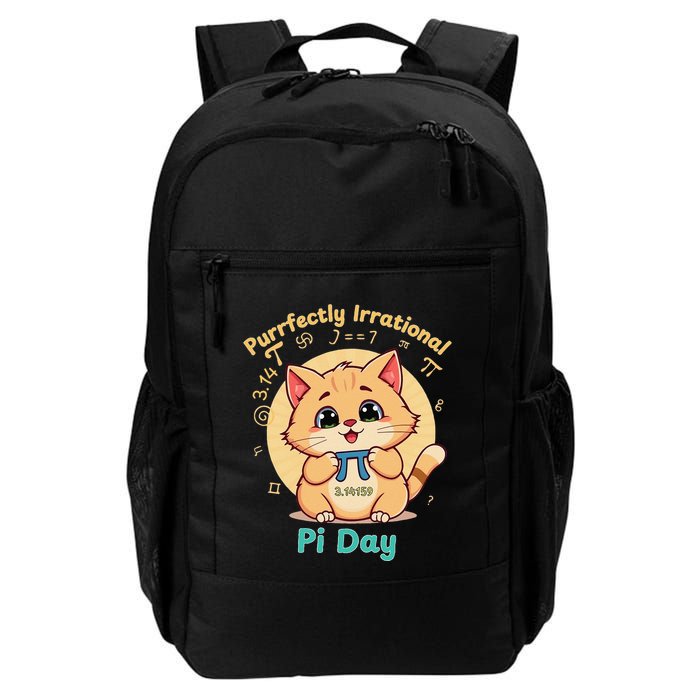 Funny Cat Pi Day 3.14 Math Science Algebra Geometry Lover Daily Commute Backpack