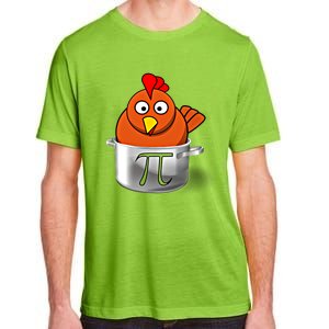 Funny Chicken Pot Pi Day Cartoon Math Pie Gift Adult ChromaSoft Performance T-Shirt