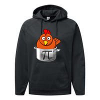 Funny Chicken Pot Pi Day Cartoon Math Pie Gift Performance Fleece Hoodie