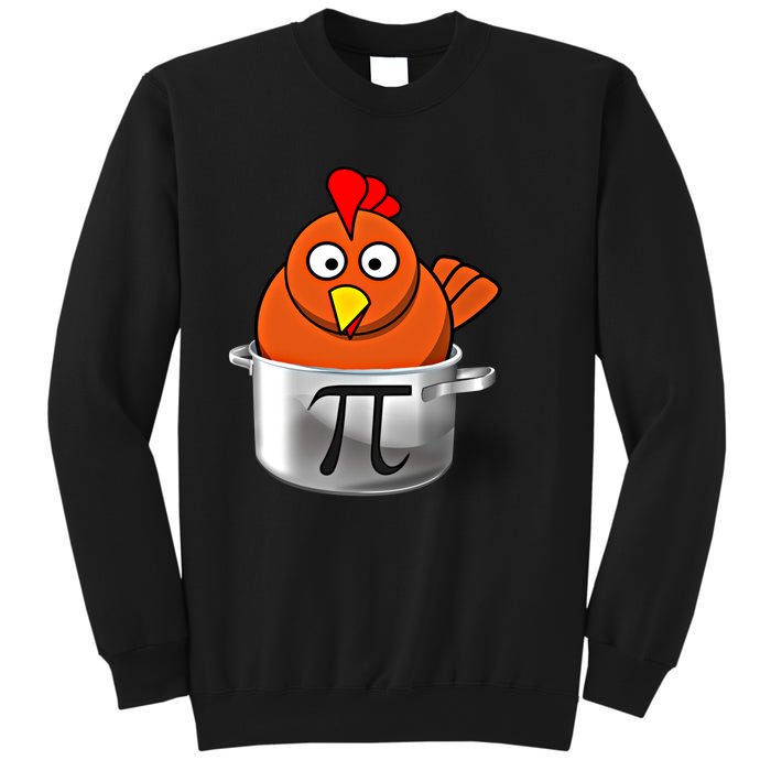 Funny Chicken Pot Pi Day Cartoon Math Pie Gift Sweatshirt