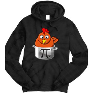 Funny Chicken Pot Pi Day Cartoon Math Pie Gift Tie Dye Hoodie