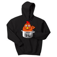 Funny Chicken Pot Pi Day Cartoon Math Pie Gift Kids Hoodie