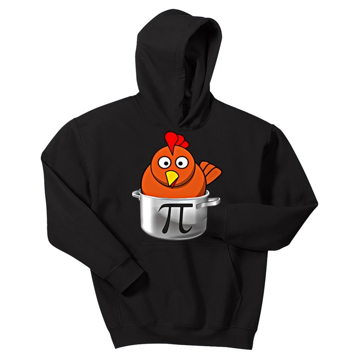 Funny Chicken Pot Pi Day Cartoon Math Pie Gift Kids Hoodie