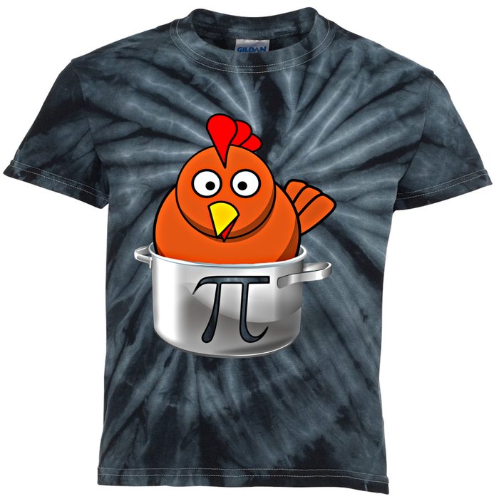 Funny Chicken Pot Pi Day Cartoon Math Pie Gift Kids Tie-Dye T-Shirt