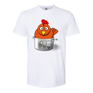 Funny Chicken Pot Pi Day Cartoon Math Pie Gift Softstyle CVC T-Shirt