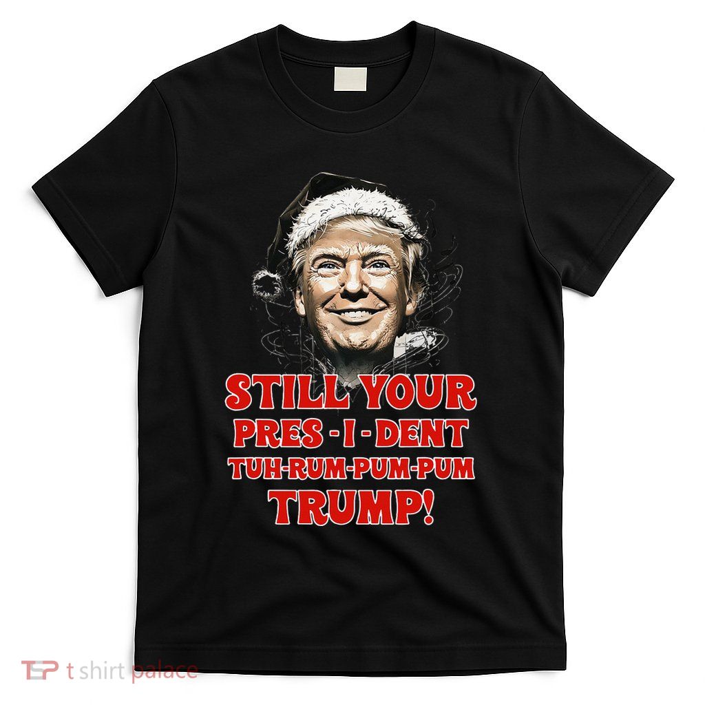 Funny Christmas President Trump Pajamas Ugly Christmas T-Shirt