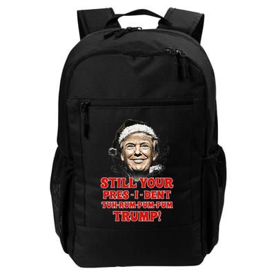 Funny Christmas President Trump Pajamas Ugly Christmas Backpack
