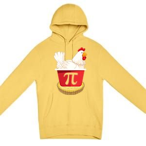 Funny Chicken Pot Pi Design Day Pie Day Math Lover Gift Premium Pullover Hoodie