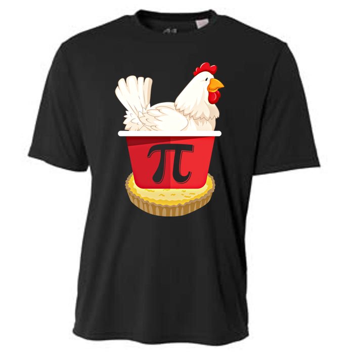 Funny Chicken Pot Pi Design Day Pie Day Math Lover Gift Cooling Performance Crew T-Shirt