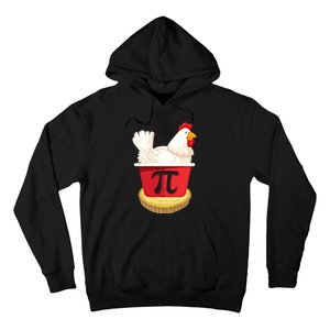 Funny Chicken Pot Pi Design Day Pie Day Math Lover Gift Hoodie