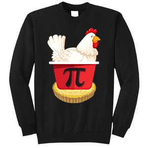 Funny Chicken Pot Pi Design Day Pie Day Math Lover Gift Sweatshirt