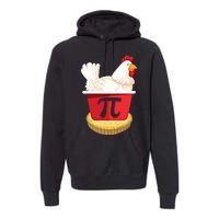 Funny Chicken Pot Pi Design Day Pie Day Math Lover Gift Premium Hoodie