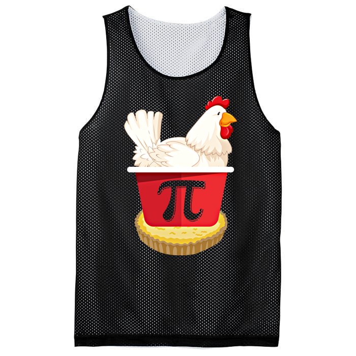 Funny Chicken Pot Pi Design Day Pie Day Math Lover Gift Mesh Reversible Basketball Jersey Tank