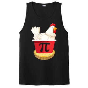 Funny Chicken Pot Pi Design Day Pie Day Math Lover Gift PosiCharge Competitor Tank