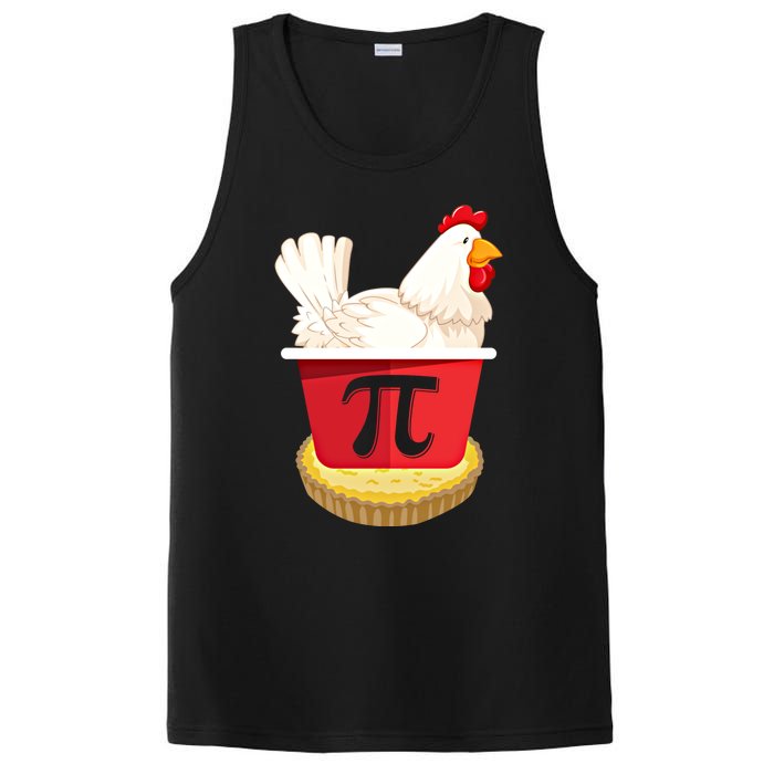 Funny Chicken Pot Pi Design Day Pie Day Math Lover Gift PosiCharge Competitor Tank