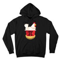 Funny Chicken Pot Pi Design Day Pie Day Math Lover Gift Tall Hoodie