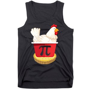 Funny Chicken Pot Pi Design Day Pie Day Math Lover Gift Tank Top