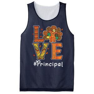 Funny Cute Principal Love Thanksgiving Leopard Turkey Autumn Fall Gift Mesh Reversible Basketball Jersey Tank