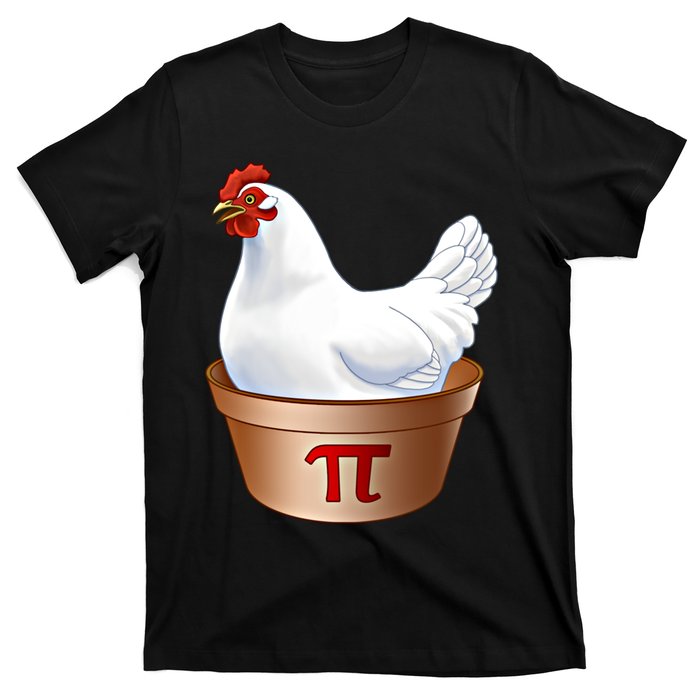 Funny Chicken Pot Pi (Pot Pie) Math Poultry Farmer Gift T-Shirt