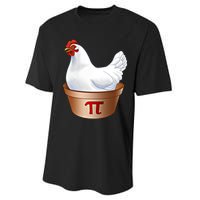 Funny Chicken Pot Pi (Pot Pie) Math Poultry Farmer Gift Performance Sprint T-Shirt