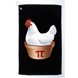 Funny Chicken Pot Pi (Pot Pie) Math Poultry Farmer Gift Platinum Collection Golf Towel