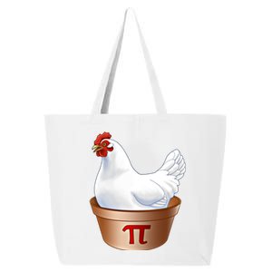 Funny Chicken Pot Pi (Pot Pie) Math Poultry Farmer Gift 25L Jumbo Tote