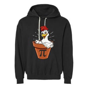 Funny Chicken Pot Pi Day Pie Math Lover Geek 3 14 Garment-Dyed Fleece Hoodie