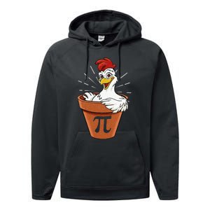 Funny Chicken Pot Pi Day Pie Math Lover Geek 3 14 Performance Fleece Hoodie