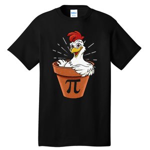 Funny Chicken Pot Pi Day Pie Math Lover Geek 3 14 Tall T-Shirt