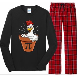 Funny Chicken Pot Pi Day Pie Math Lover Geek 3 14 Long Sleeve Pajama Set