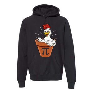 Funny Chicken Pot Pi Day Pie Math Lover Geek 3 14 Premium Hoodie