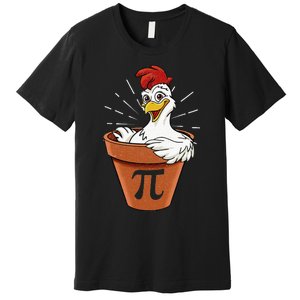 Funny Chicken Pot Pi Day Pie Math Lover Geek 3 14 Premium T-Shirt