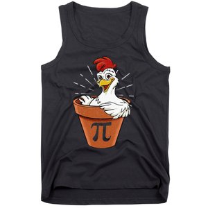 Funny Chicken Pot Pi Day Pie Math Lover Geek 3 14 Tank Top