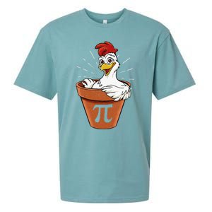 Funny Chicken Pot Pi Day Pie Math Lover Geek 3 14 Sueded Cloud Jersey T-Shirt