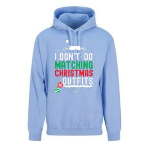 Family Christmas Pajamas I Dont Do Matching Christmas Outfits Unisex Surf Hoodie