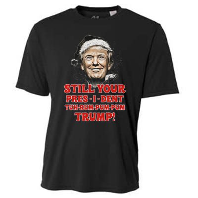 Funny Christmas President Trump Pajamas Ugly Christmas Cooling Performance Crew T-Shirt