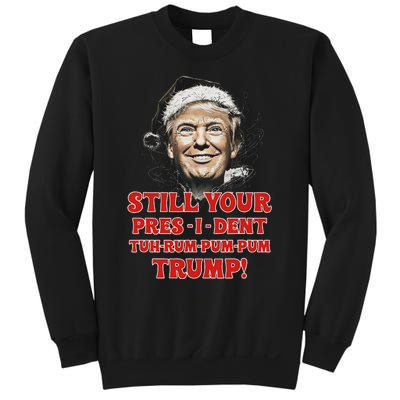 Funny Christmas President Trump Pajamas Ugly Christmas Sweatshirt