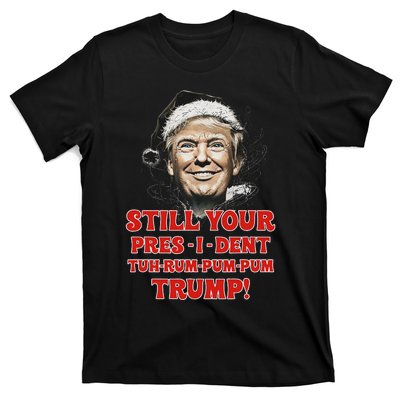 Funny Christmas President Trump Pajamas Ugly Christmas T-Shirt