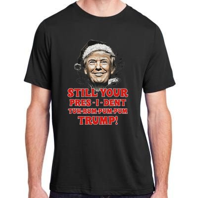 Funny Christmas President Trump Pajamas Ugly Christmas Adult ChromaSoft Performance T-Shirt