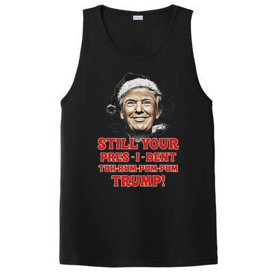 Funny Christmas President Trump Pajamas Ugly Christmas PosiCharge Competitor Tank