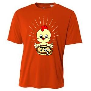 Funny Chicken Pot Pie Pi Day Math Lover 3 14 Nerd Mathematic Gift Cooling Performance Crew T-Shirt