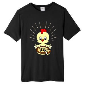 Funny Chicken Pot Pie Pi Day Math Lover 3 14 Nerd Mathematic Gift Tall Fusion ChromaSoft Performance T-Shirt