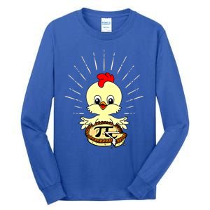 Funny Chicken Pot Pie Pi Day Math Lover 3 14 Nerd Mathematic Gift Tall Long Sleeve T-Shirt