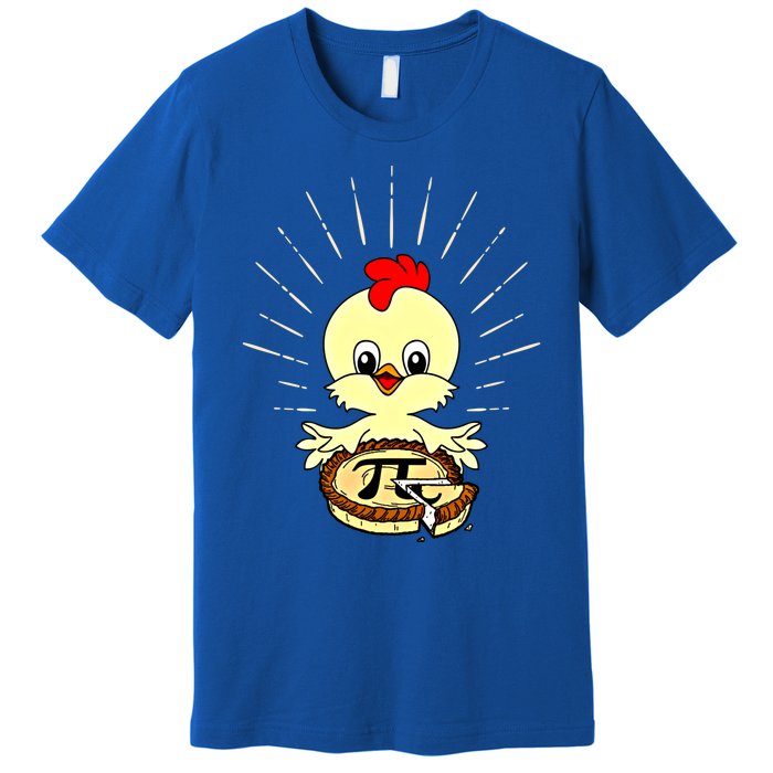 Funny Chicken Pot Pie Pi Day Math Lover 3 14 Nerd Mathematic Gift Premium T-Shirt